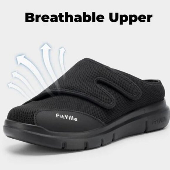 Fitville Men’s EasyTop Diabetic Shoes V5 – Size 13 - Picture 13 of 16